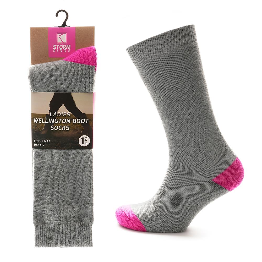 Storm Ridge Soft Best Thermal Socks Women | Super Soft Warm Socks for Women | Wellington Boot Socks Women Size UK 4-7