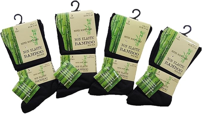 Best Bamboo Socks for Women | Premium Non Elastic Women Socks | Ladies Bamboo Socks | Bamboo Ladies Socks | Mid Calf Socks Womens 4-8 UK