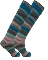 Best Thermal Socks Womens | 2.3 Tog Ultra Warm Socks for Women | Striped Thermal Socks Women | Super Soft Winter Socks for Women 4-8 UK