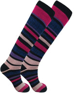 Best Thermal Socks Womens | 2.3 Tog Ultra Warm Socks for Women | Striped Thermal Socks Women | Super Soft Winter Socks for Women 4-8 UK