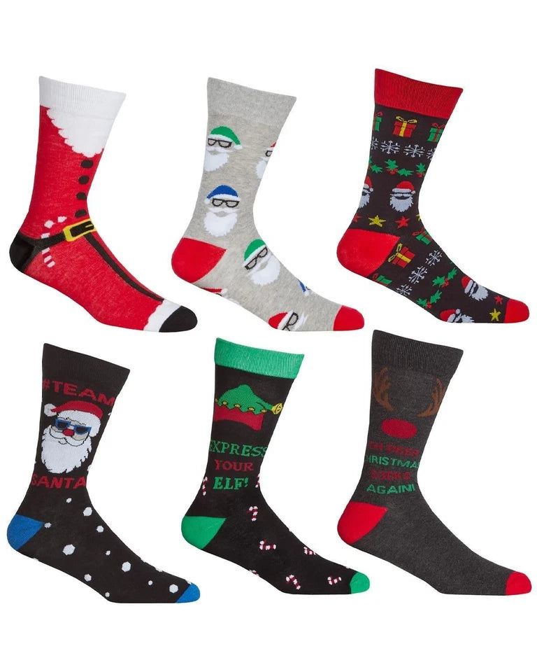 Best Thermal Socks for Men | Super Soft Ultra Warm Mens Socks | Premium Peninsula Mens Socks | Mens Winter Sock | Socks for Men Santa Gift | Assorted Festive Christmas Socks Uk Size 6-11